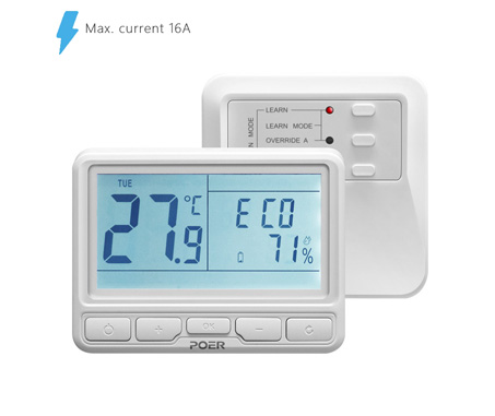POER PTC10+PTR16 Wireless thermostat